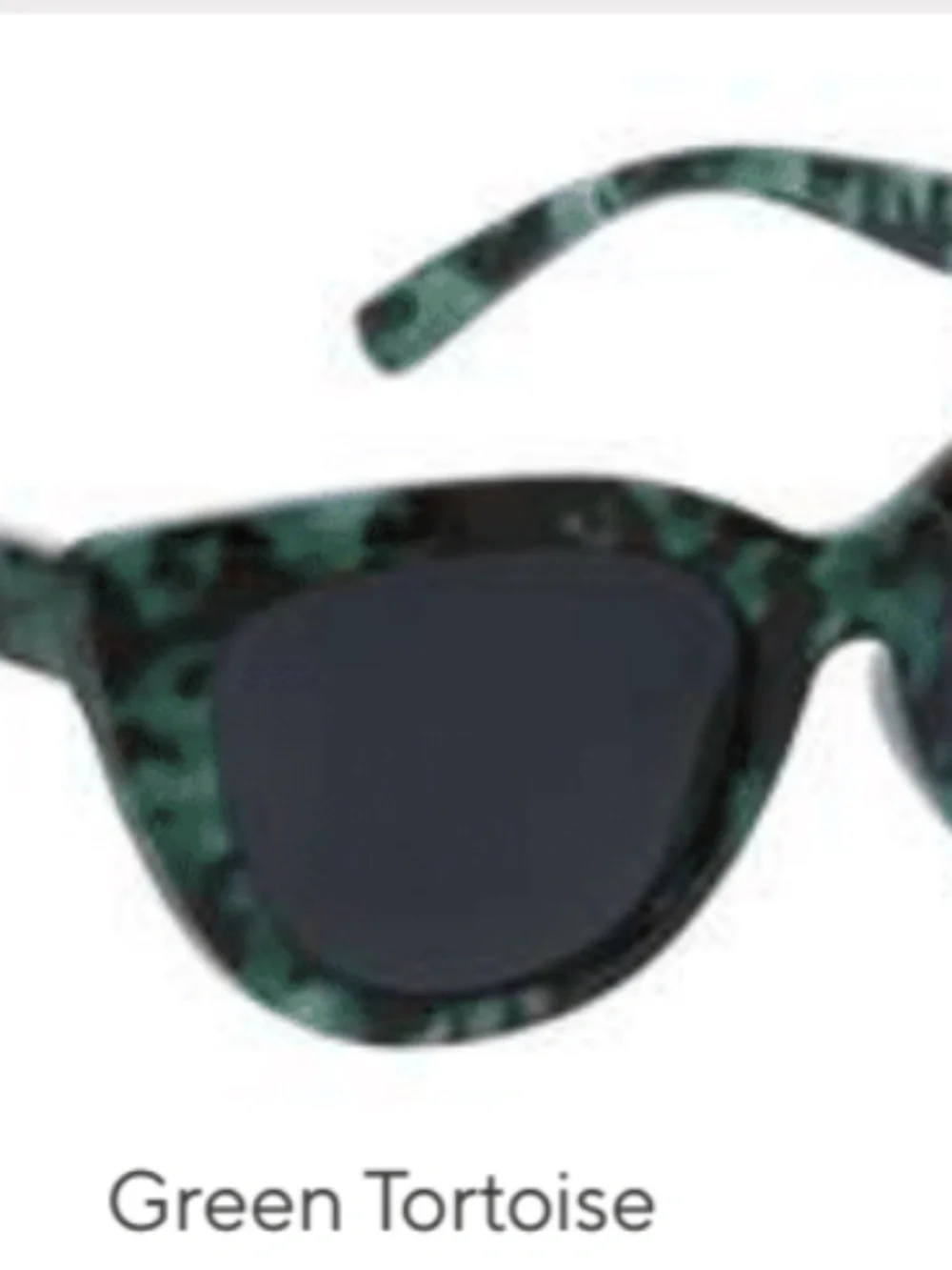 New Peepers Cat-Eye Green Tortoise UV 400 Sunglasses